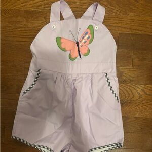 The Beaufort Bonnet Company Lilac Butterfly Overalls